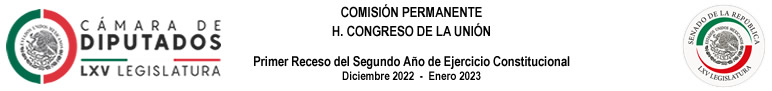 Integración De La Comisión Permanente Primer Receso Del Primer Año Lxv Legislatura Diciembre 8408